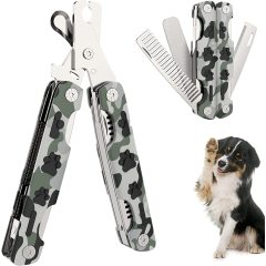 4 in 1 Professional Heavy Duty Metal Dog Cat Nail Trimmer with Nail File Grooming Comb Dog Toenail Clipper Pet Nail Clipper for