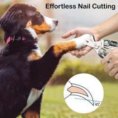 4 in 1 Professional Heavy Duty Metal Dog Cat Nail Trimmer with Nail File Grooming Comb Dog Toenail Clipper Pet Nail Clipper for