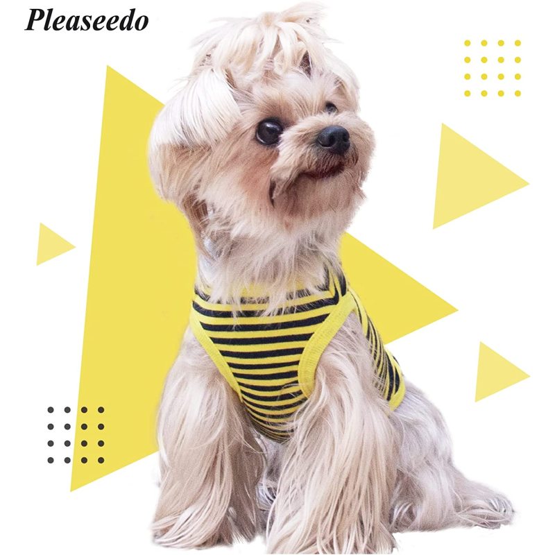 Dog Shirt for Small Dogs, Breathable Stretchy Sleeveless Clothes for Chihuahua, Teacup, Yorkie, Soft Lightweight Cool Pet Tank V