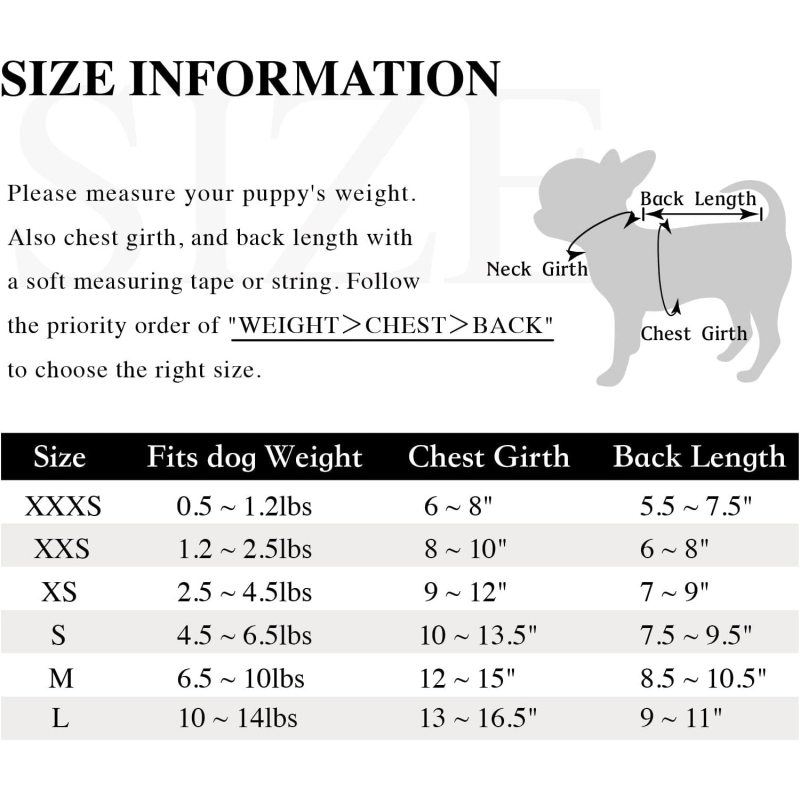 Dog Shirt for Small Dogs, Breathable Stretchy Sleeveless Clothes for Chihuahua, Teacup, Yorkie, Soft Lightweight Cool Pet Tank V