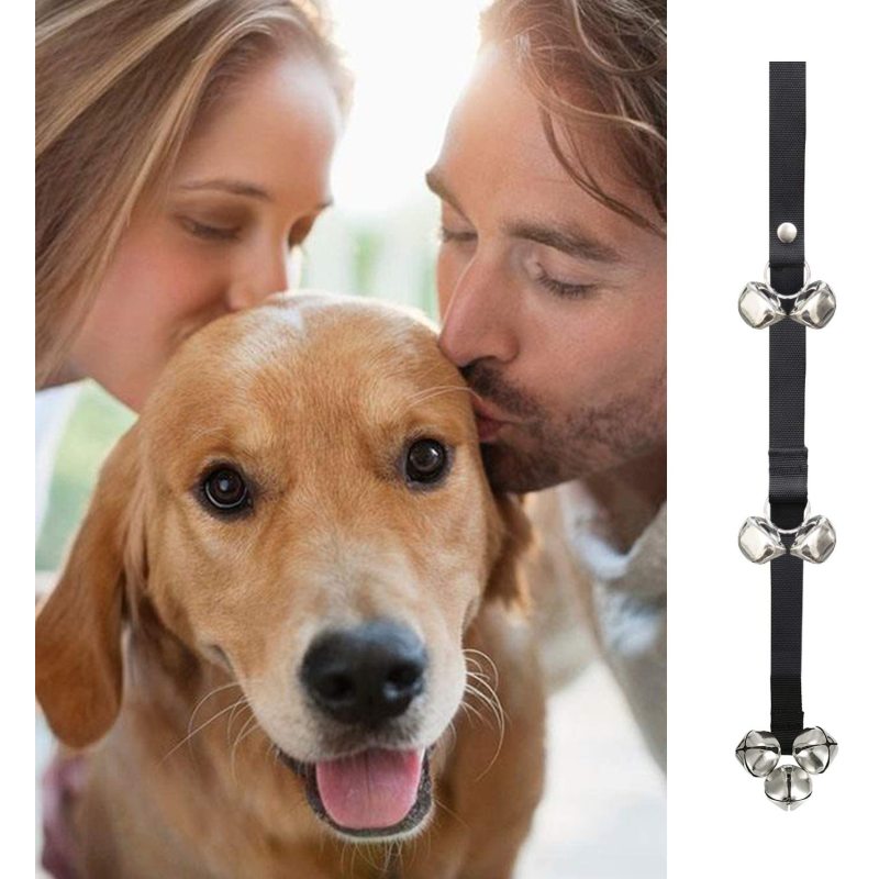 Dog Doorbells House training Dog Door Bells for Training Your Puppy with Doorbell Black