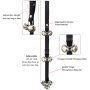 Dog Doorbells House training Dog Door Bells for Training Your Puppy with Doorbell Black
