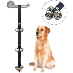 Dog Doorbells House training Dog Door Bells for Training Your Puppy with Doorbell Black