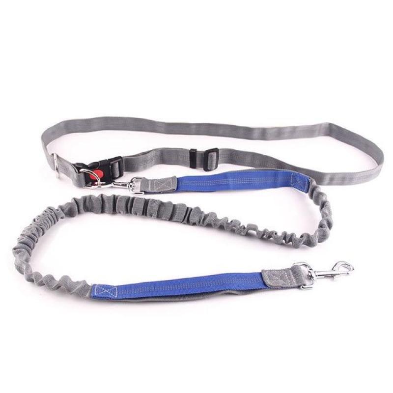 Hands Free Dog Leash-Multifunction Pet Training Leash with Waist Bag for Dog Safety Traing,Walking,Running,Hand Pulling Leash