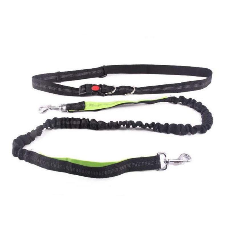 Hands Free Dog Leash-Multifunction Pet Training Leash with Waist Bag for Dog Safety Traing,Walking,Running,Hand Pulling Leash