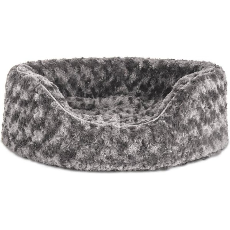 Ultra Plush Oval Bolster Pet Bed Cat Dog Bed Removable Cover Warm Midwest Bolster Pet Beds