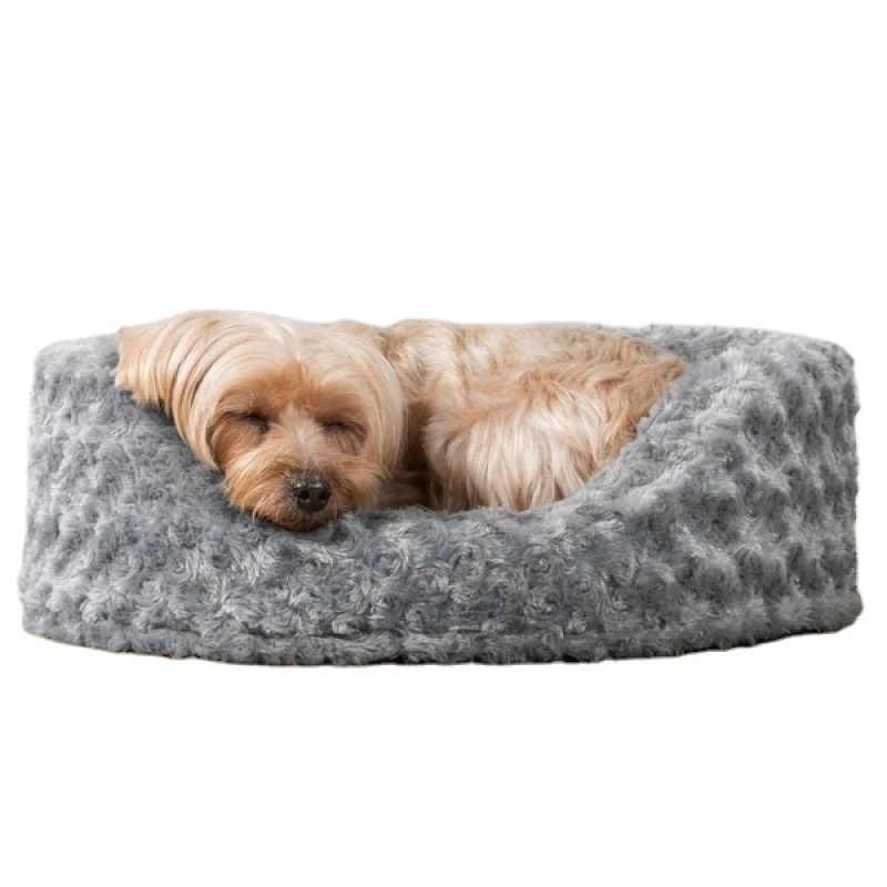 Ultra Plush Oval Bolster Pet Bed Cat Dog Bed Removable Cover Warm Midwest Bolster Pet Beds