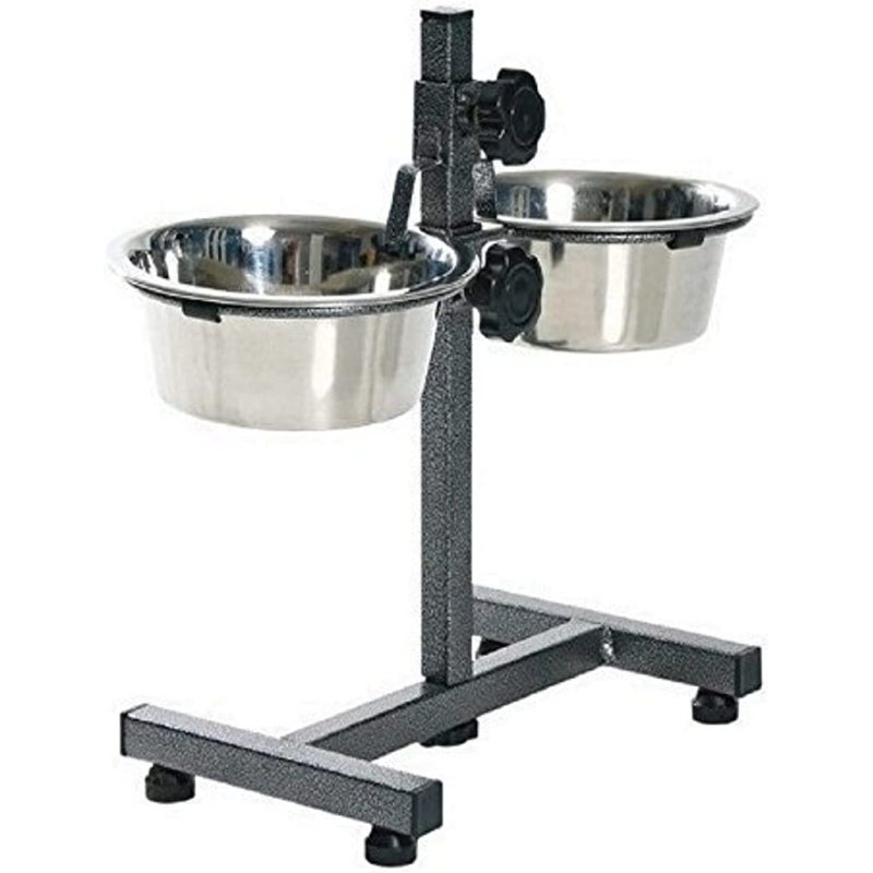 Adjustable Elevated Pet Bowls Stainless Steel Removable Bowls  for Dogs