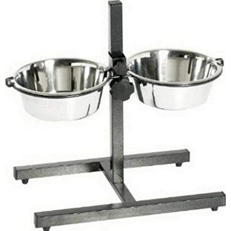 Adjustable Elevated Pet Bowls Stainless Steel Removable Bowls  for Dogs