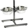 Adjustable Elevated Pet Bowls Stainless Steel Removable Bowls  for Dogs
