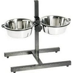 Adjustable Elevated Pet Bowls Stainless Steel Removable Bowls  for Dogs