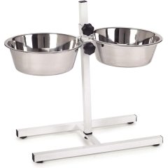 Adjustable Elevated Pet Bowls Stainless Steel Removable Bowls for Dogs Adjustable Elevated Pet Bowls Stainless Steel Removable Bowls for Dogs