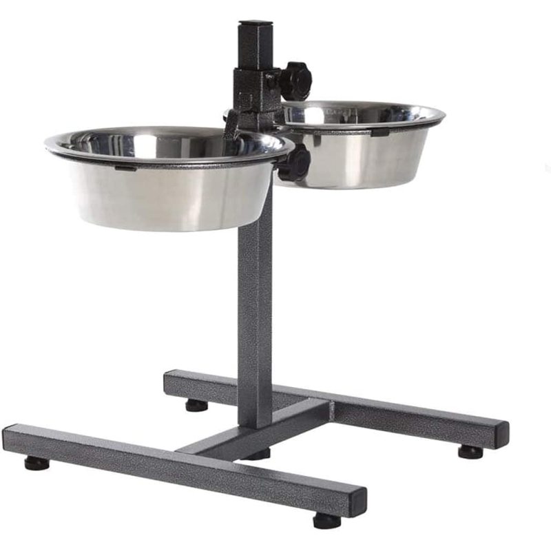Adjustable Elevated Pet Bowls Stainless Steel Removable Bowls  for Dogs