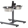 Adjustable Elevated Pet Bowls Stainless Steel Removable Bowls  for Dogs