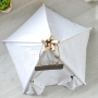 High Quality Customized Size luxury Portable Wholesale Washable Indoor Party White Play Indian Kids Teepee Tent Pet Playing Tent
