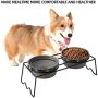 Prevent Neck Pain Elevated Ceramic Cat Bowls  for Food and Water