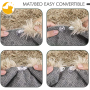 Machine Washable Cat Cushion Function 2 in 1 Soft Plush Fluffy Blanket Sofa Pet Bed for Dogs Cats
