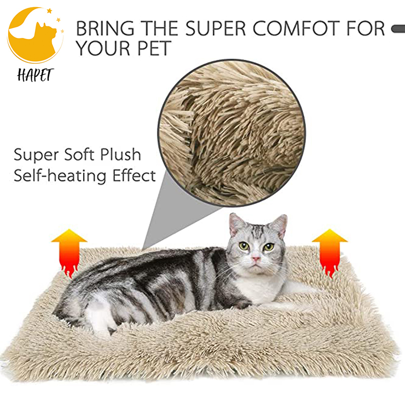 Machine Washable Cat Cushion Function 2 in 1 Soft Plush Fluffy Blanket Sofa Pet Bed for Dogs Cats
