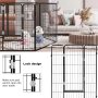 Dog Exercise Pen Metal Portable Dog Playpen for Indoor Outdoor