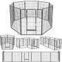 Dog Exercise Pen Metal Portable Dog Playpen for Indoor Outdoor