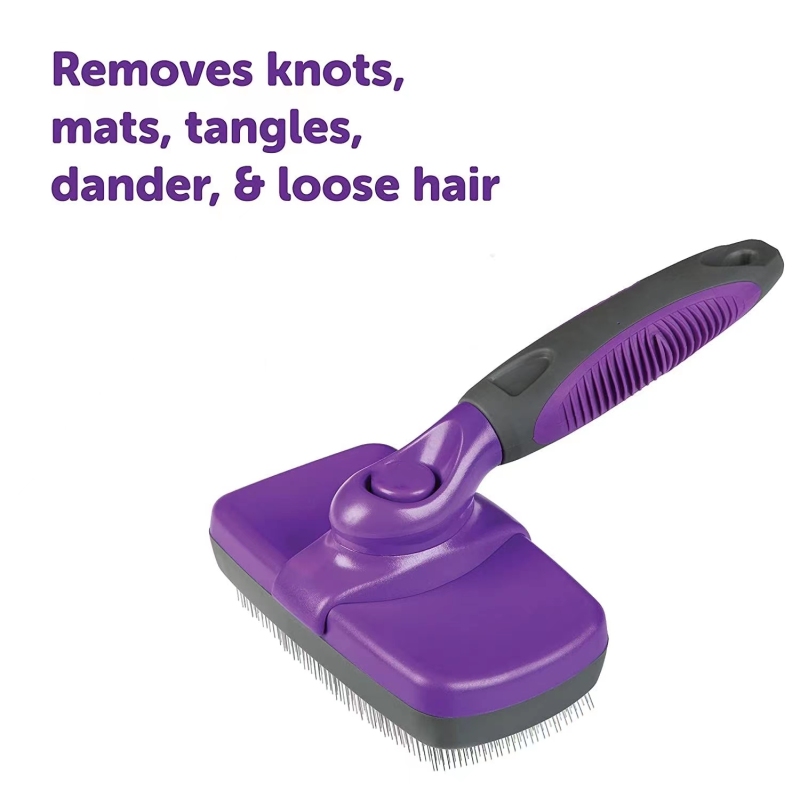 Self-Cleaning Slicker Brush for Dogs and Cats