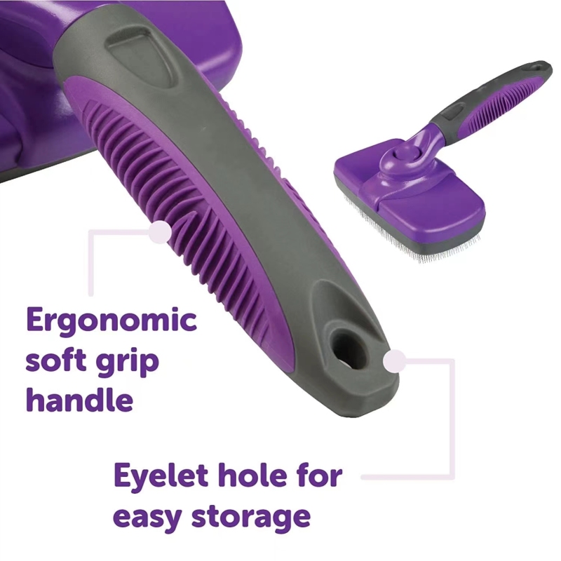 Self-Cleaning Slicker Brush for Dogs and Cats