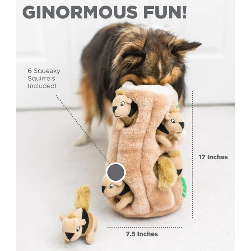 Pet IQ Intelligent Plush Toy Squirrel Puzzle Squeaky Plush Dog Toy Pet Squeaky Plush Toy