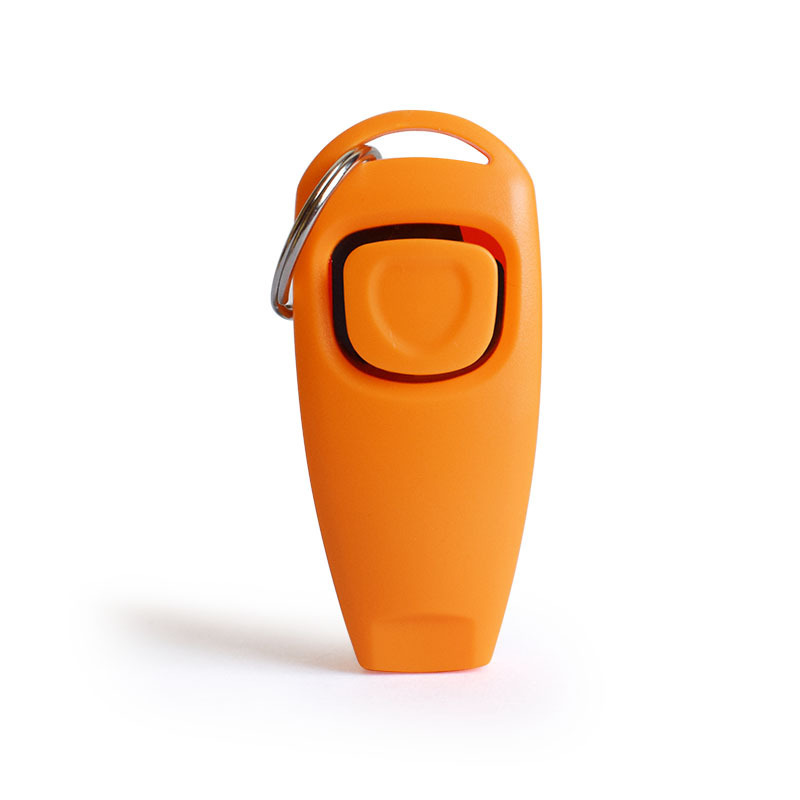 whistle 2 in 1 dog trainer Dog trainer pet training supplies outdoor life saver whistle with key chain