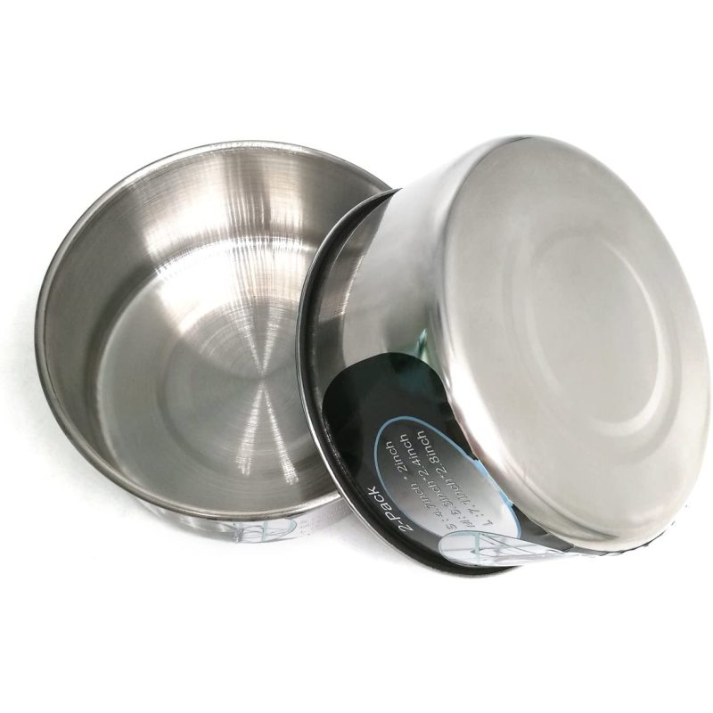 Bunny Feeder with Hook Non Spill Stainless Steel Bowl for Dogs Cats in Crate Cage