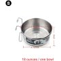 Bunny Feeder with Hook Non Spill Stainless Steel Bowl for Dogs Cats in Crate Cage