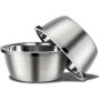 Stainless Steel High Capacity Dog Bowl (2pc)