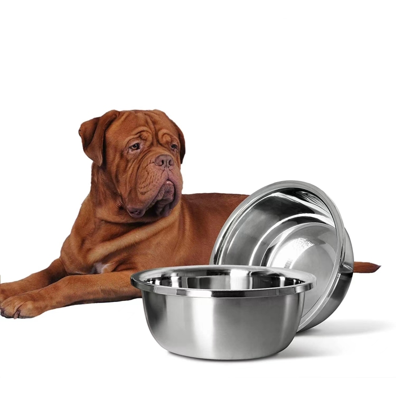Stainless Steel High Capacity Dog Bowl (2pc)
