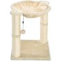 Cat Tower with Hammock and Scratching Posts for Indoor Cats