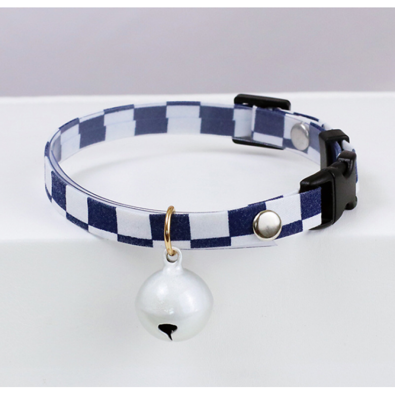 Custom wholesale safety breakaway buckle reflective nylon cat bell collar adjustable size