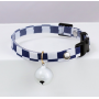 Custom wholesale safety breakaway buckle reflective nylon cat bell collar adjustable size