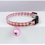 Custom wholesale safety breakaway buckle reflective nylon cat bell collar adjustable size