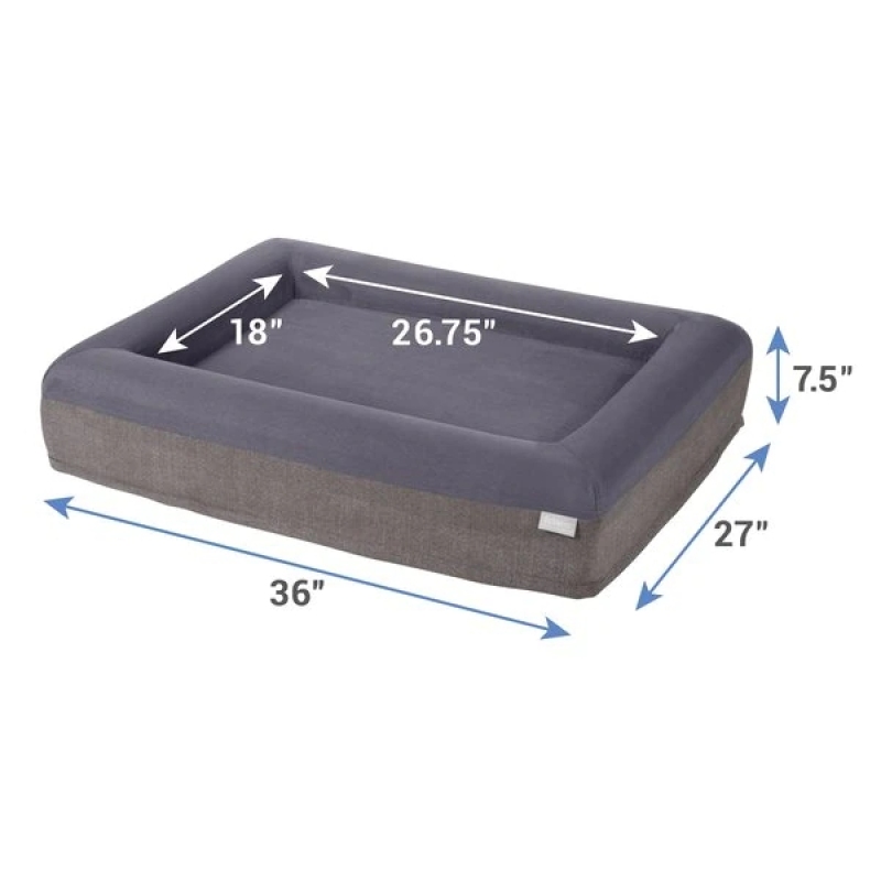 Pet Dog Cat Beds Bedding Orthopedic Rectangular Bolster Cat Dog Bed Removable Cover Rectangle Pet Bed