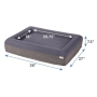 Pet Dog Cat Beds Bedding Orthopedic Rectangular Bolster Cat Dog Bed Removable Cover Rectangle Pet Bed