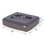 Pet Dog Cat Beds Bedding Orthopedic Rectangular Bolster Cat Dog Bed Removable Cover Rectangle Pet Bed