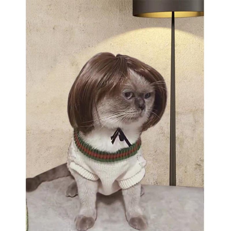 Funny Dog Cat Cosplay Wig Pet Decoration For Halloween, Christmas, Parties, Festivals