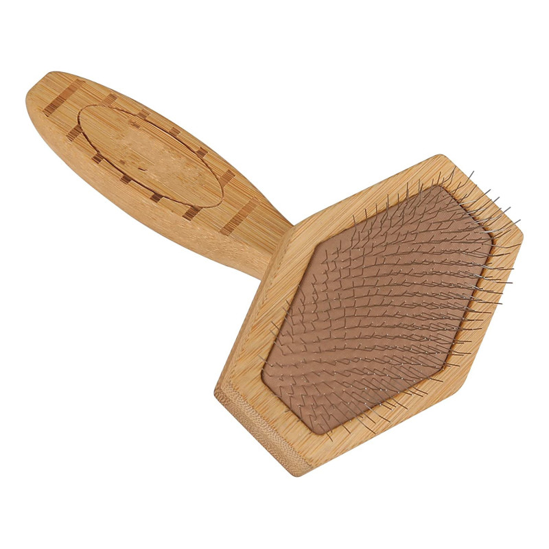 Recycled Materials Puppies Slicker Brush Dog Brush Made of Bamboo