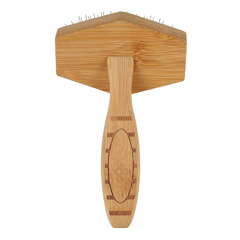 Recycled Materials Puppies Slicker Brush Dog Brush Made of Bamboo