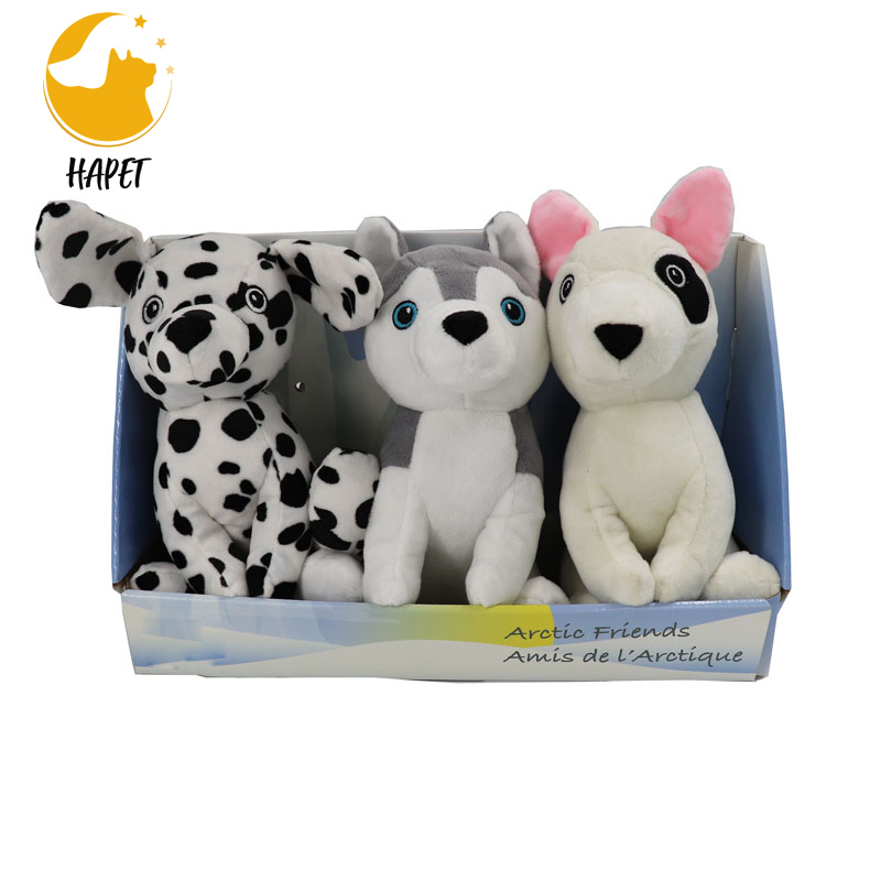 Farm Dog Plush Toy Set Durable Interactive Chewing No Stuffing Animal Set