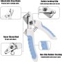 Mudder 4 Pieces Dog Nail Clippers Kit Dog Cat Pets Nail Clippers and Trimmers with Safety Guard to Avoid Over Cutting and Nail