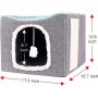 Removable Sisal Rope Cat Scratcher Cat Cave House Fold able Fluffy Ball Hanging for Kitty Play