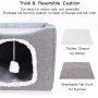 Removable Sisal Rope Cat Scratcher Cat Cave House Fold able Fluffy Ball Hanging for Kitty Play