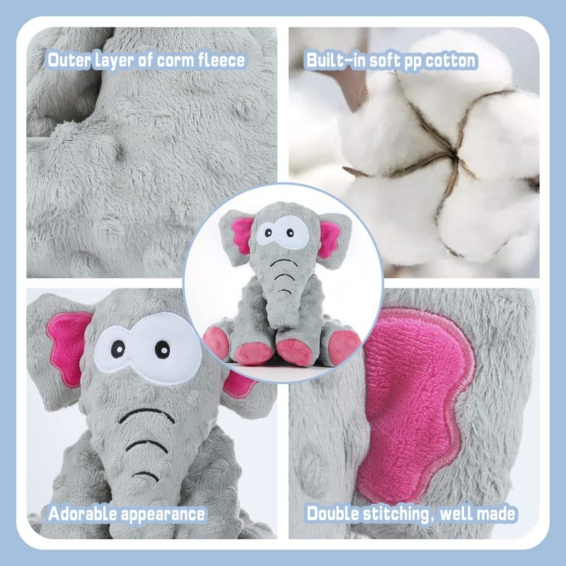 Dog Toys Squeaky Plush Dog Toy for Puppy Small Medium Dogs Soft Stuffed Puppy Toys for Teeth Cleaning and Boredom