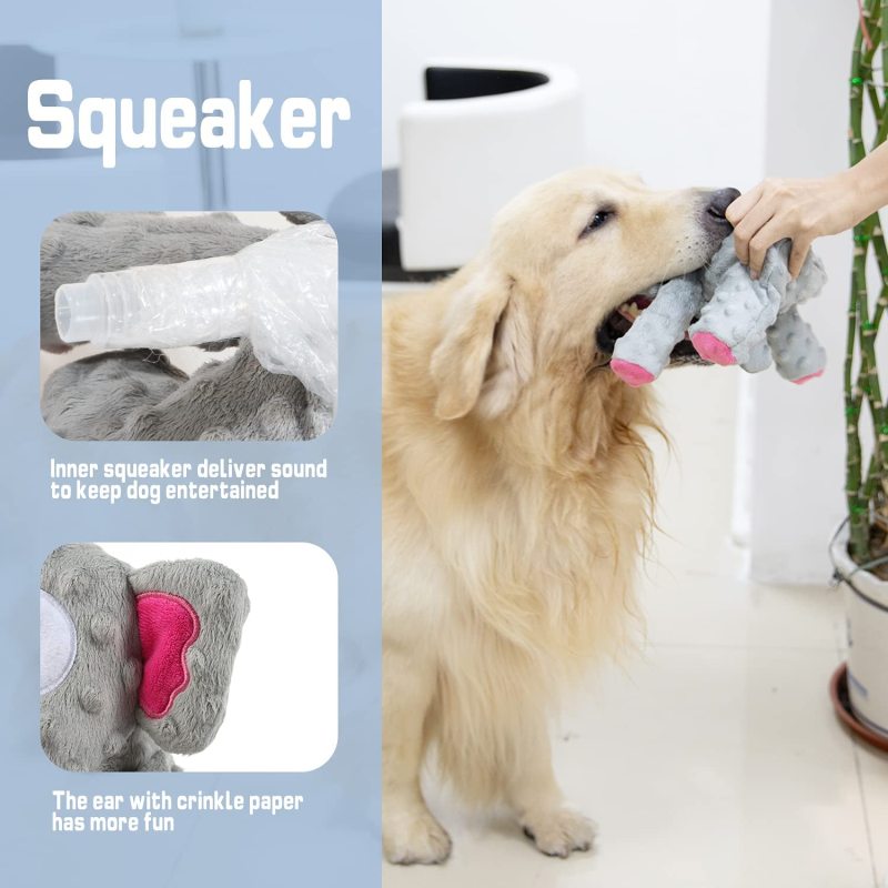 Dog Toys Squeaky Plush Dog Toy for Puppy Small Medium Dogs Soft Stuffed Puppy Toys for Teeth Cleaning and Boredom