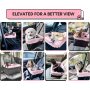Puppy Car Seat Upgrade Deluxe Portable Pet Dog Booster Car Seat with Clip-On Safety Leash,Perfect for Small Pets