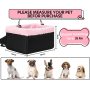 Puppy Car Seat Upgrade Deluxe Portable Pet Dog Booster Car Seat with Clip-On Safety Leash,Perfect for Small Pets